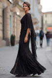 Sage Green One Shoulder Chiffon Ruched Mermaid Mother of the Bride Dress with Sleeve