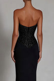 Black Sweetheart Mermaid Maxi Dress