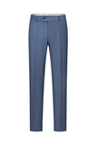 3 Piece Blue One Button Peak Lapel Men's Prom Suits