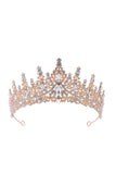 Gold Green Crystal Prom Queen Pageant Crown Tiara