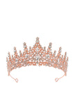 Gold Green Crystal Prom Queen Pageant Crown Tiara