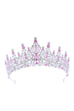 Gold Green Crystal Prom Queen Pageant Crown Tiara