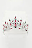 Gold Green Crystal Prom Queen Pageant Crown Tiara