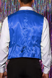 Sparkly Black Single Breasted V-Neck Men's Suit Vest with Sequins