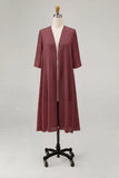 Sky Blue Chiffon Half Sleeves Jacket
