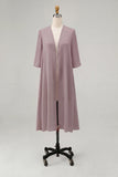 Sky Blue Chiffon Half Sleeves Jacket