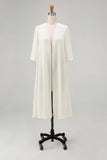 Sky Blue Chiffon Half Sleeves Jacket