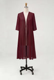 Sky Blue Chiffon Half Sleeves Jacket