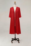 Sky Blue Chiffon Half Sleeves Jacket