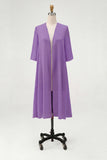 Sky Blue Chiffon Half Sleeves Jacket