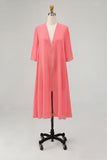 Sky Blue Chiffon Half Sleeves Jacket