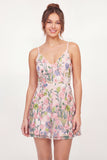 Tulle Floral A-Line Embroidered Pink Mini Cocktail Dress