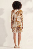 Blue Notched Lapel Single Breasted Slim Fit Short Women Suit