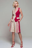 Peaked Lapel 2 Piece Light Khaki Women Suits
