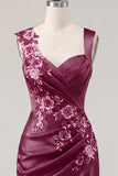Navy Satin Ruched Embroidered Bodycon Short Prom Dress