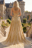 Sparkly Golden Sweetheart Bodycon Corset Beaded Mini Prom Dress with Ruffles Chapel Train