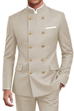 Navy 2 Piece Double Breasted Men's Suits