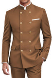 Navy 2 Piece Double Breasted Men's Suits