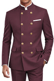 Navy 2 Piece Double Breasted Men's Suits