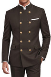 Navy 2 Piece Double Breasted Men's Suits