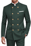 Navy 2 Piece Double Breasted Men's Suits