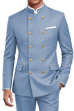 Navy 2 Piece Double Breasted Men's Suits