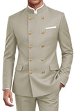 Navy 2 Piece Double Breasted Men's Suits