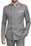 Navy 2 Piece Double Breasted Men's Suits