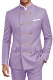Navy 2 Piece Double Breasted Men's Suits