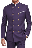 Navy 2 Piece Double Breasted Men's Suits