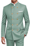 Navy 2 Piece Double Breasted Men's Suits