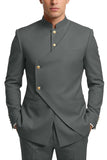 Single Breasted Coffee 2 Piece Men's Prom Suits