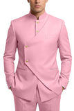 Single Breasted Coffee 2 Piece Men's Prom Suits