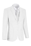 Notch Lapel Light Blue Single Breasted Men's Jacket