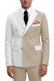 Purple 2 Piece Peak Lapel Double Breasted Men's Prom Suits