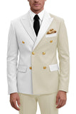 Purple 2 Piece Peak Lapel Double Breasted Men's Prom Suits