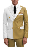 Purple 2 Piece Peak Lapel Double Breasted Men's Prom Suits