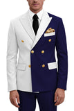 Purple 2 Piece Peak Lapel Double Breasted Men's Prom Suits