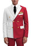 Purple 2 Piece Peak Lapel Double Breasted Men's Prom Suits