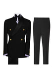 Sage Green 2 Piece Notch Lapel Double Breasted Men's Prom Suits