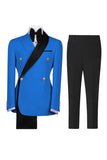 Sage Green 2 Piece Notch Lapel Double Breasted Men's Prom Suits