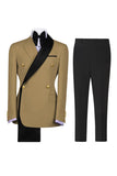 Sage Green 2 Piece Notch Lapel Double Breasted Men's Prom Suits