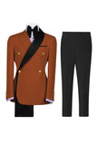 Sage Green 2 Piece Notch Lapel Double Breasted Men's Prom Suits