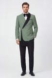 Sage Green 2 Piece Notch Lapel Double Breasted Men's Prom Suits
