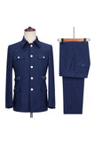 2 Piece Black Single Breasted Men's Suits