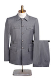 Dark Navy 2 Piece Single Breasted Men's Suits