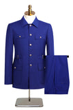 Dark Navy 2 Piece Single Breasted Men's Suits