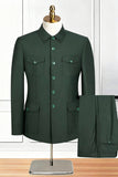 Black Single Breasted 2 Piece Men's Suits