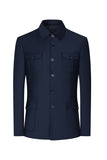 Black Single Breasted 2 Piece Men's Suits