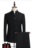 Single Breasted Black 2 Piece Men's Prom Suits